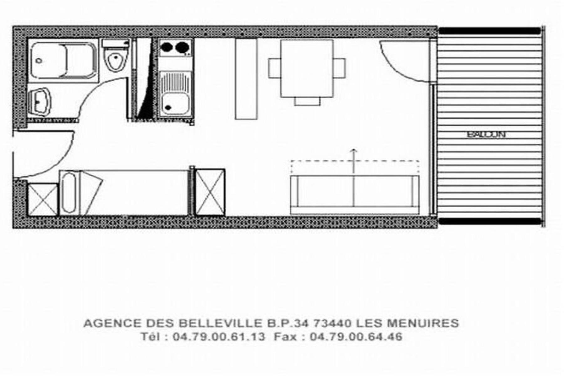 Residence Dorons - Studio Renove - Centre Station - Balcon Mae-1904 Сен-Мартен-де-Бельвиль Экстерьер фото